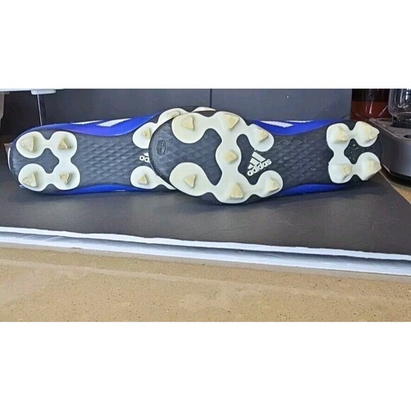 Adidas Goletto VIII FGJ Soccer Cleats Blue/ White Shoes Kids Size 5 GW6162 - Picture 9 of 10
